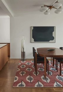 Layered - Vloerkleed Stig Lindberg Trellis Rug Claret Red -