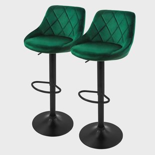 Set van 2 barkrukken Greg velvet |