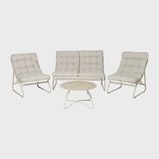 Tuinset Malaga - 4-delig - metaal/polyester Tuinset Malaga - 4-delig - metaal/polyester
