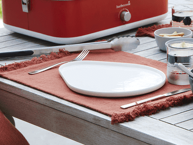 Point-Virgule - placemat - 100% gerecycled katoen - terracotta