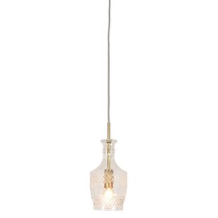 It's About Romi Hanglamp Glas Brussels Dia 13XH30Cm Transparant/Goud