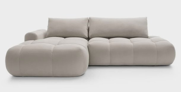 Hoekbank Ontaria met slaapfunctie links velvet | NADUVI Collection