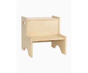 Houten opstapje Graffiti