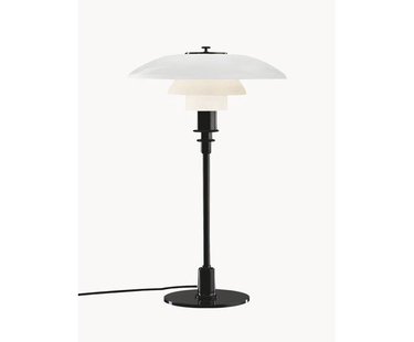 Grote tafellamp PH 3/2, mondgeblazen