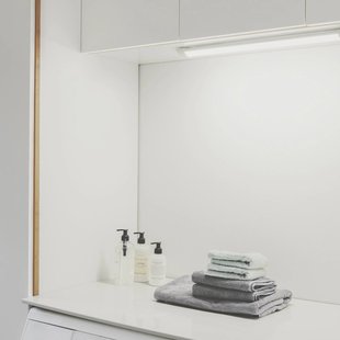 Nordlux Glendale LED lichtlijst, 59 cm, IP20, kunststof, wit
