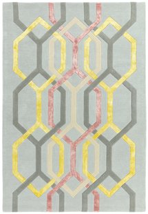 MOMO Rugs - Vloerkleed Matrix MAX67 Hexagon Silver -