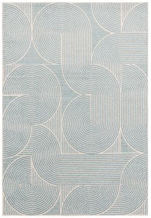 Easy Living - Vloerkleed Muse Blue Swirl Rug MU02 -