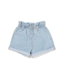 HEMA Baby paperbag short denim denim (denim)