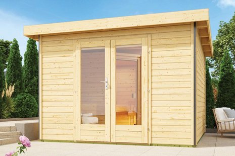 Karibu | Mainburg 1 Sauna Set A | Kachel 9 kW Externe Bediening