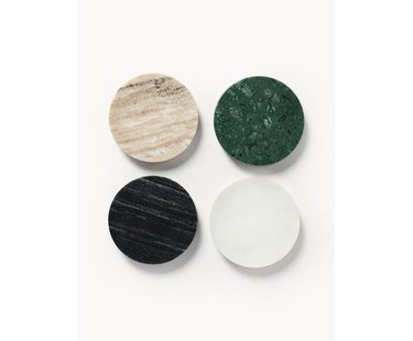 Marmeren onderzetter Callum, set van 4