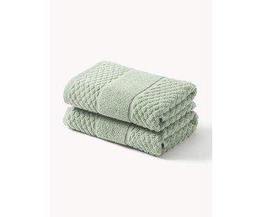 Handdoek Katharina met honingraatpatroon in verschillende formaten