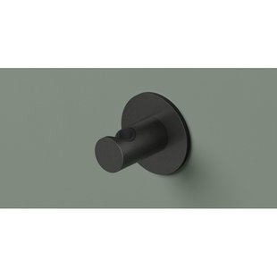 Hotbath Ace Wandsteun - voor handdouche - zwart geborsteld PVD AC514MBP