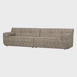 WOOOD Timor 4-Zits Bank - Polyester - Naturel Melange - 81x297x92