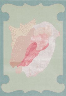 Layered - Vloerkleed Shell Patterned Wool Rug -