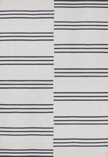 Layered - Vloerkleed Ticking Wool Rug Bone White -