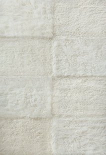 Layered - Vloerkleed Shaggy Checked Rug Bone White -