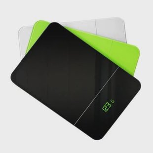 Keukenweegschaal, Rechthoekig, 27 cm, Zwart - Pebbly