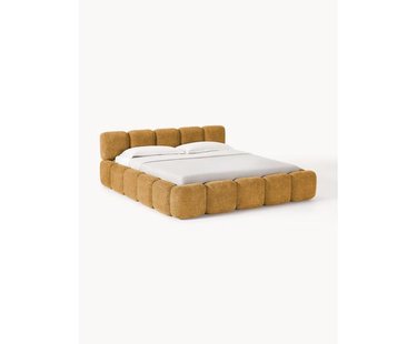 Gestoffeerd bed Tayla van teddy boucl&eacute;