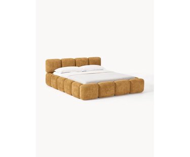 Gestoffeerd bed Tayla van teddy boucl&eacute;