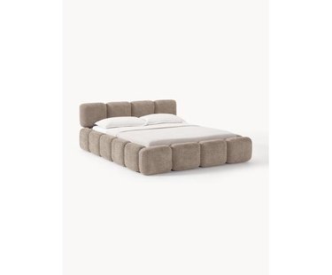 Gestoffeerd bed Tayla van teddy boucl&eacute;