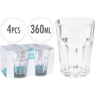 Drinkglazenset 360Ml 4 Stuks