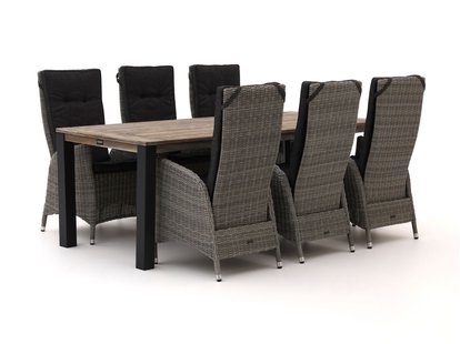 Intenso Fabrizi/ROUGH-S 220cm dining tuinset 7-delig verstelbaar - Laagste prijsgarantie!