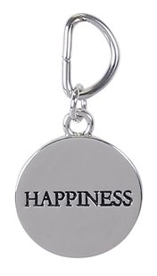 Happiness Sleutelhanger - The Oriental Shop - Zilverkleurig - 2cm