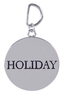 Sleutelhanger Holiday - Zilverkleurige Afwerking - 3cm
