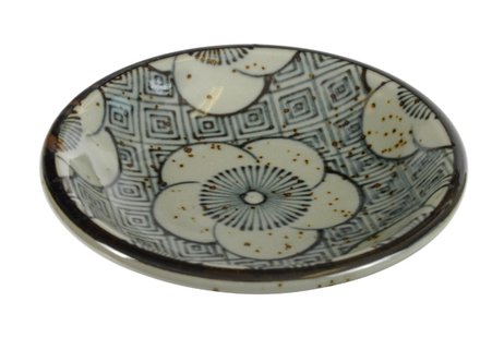 Blauw/Witte Sojasaus Schaal - Keramiek - 9,5 x 2 cm