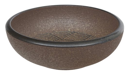Bruine Keramische Schaal - Mino Yaki Collectie - 1800ml - 23.5 x 8cm