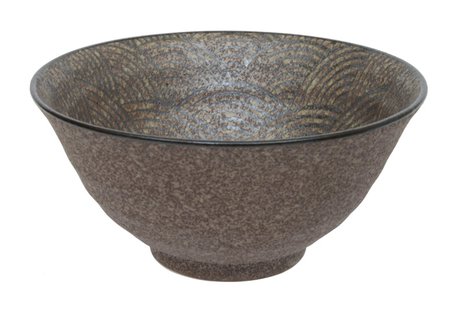 Mino Yaki bruine kom - 1200ml - 20 x 10 cm