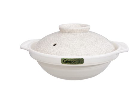 Witte Aardewerk Braadpan - Ginpo - 22cm