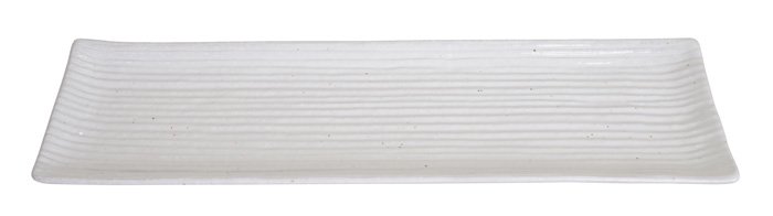 Wit Rechthoekig Serveer Bord - The Oriental Shop - Porselein - 33.2 x 10.5 cm