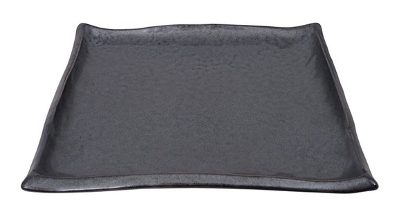 Matzwart Vierkant Bord - Tetsu Kessho Matte - 22.7 x 22.7 cm
