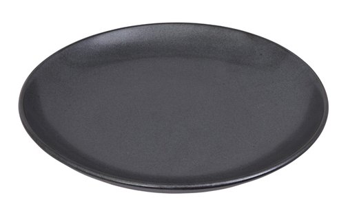 Matzwart Bord - Tetsu Kessho Matte - 23cm Diameter