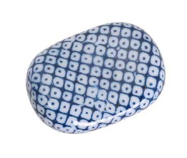 Eetstokjes Legger - Blauw met Traditioneel Patroon - 3 x 4.5 cm