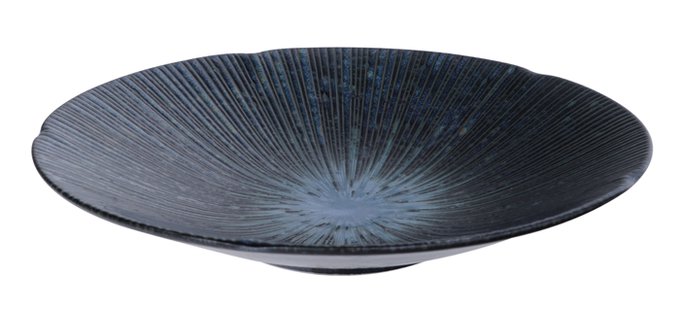 Ontbijtbord Blauw/Zwart 22,5 x 4 cm - Tokyo Design Studio Sky