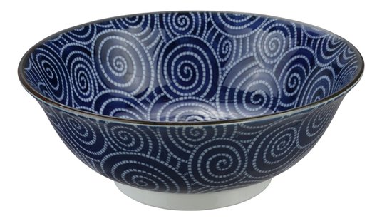 Blauw/Witte Kom - Mixed Bowls - 1000ml - 20,3 x 8cm