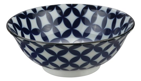 Blauw/Witte Kom - Mixed Bowls - 1000ml - 20,3 x 8cm