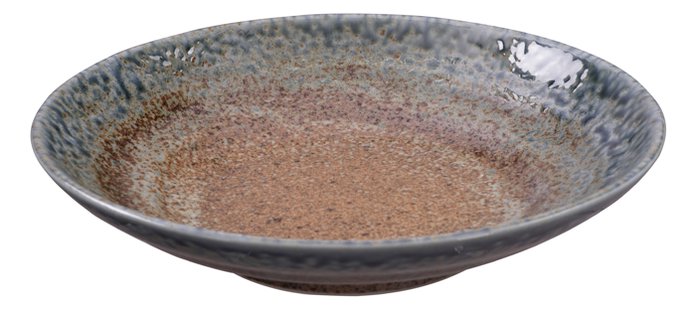 Blauw Bord - Minoyaki - Rustieke Stijl - 23 x 5 cm