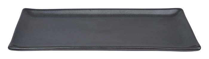 Zwart Bord - Tetsu Kessho Matte - 28 x 12.5cm