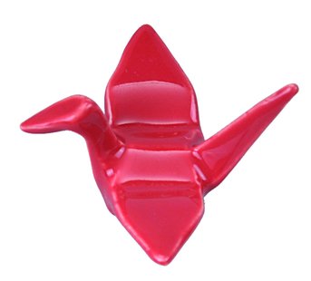 Rode Eetstokjes Legger Kraanvogel - The Oriental Shop - Keramiek