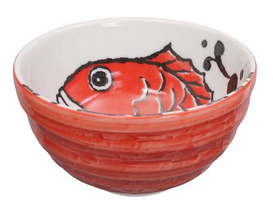 Japanse rode noodlekom - Tokyo Design Studio Seafood - 950ml - 16 x 8.5cm