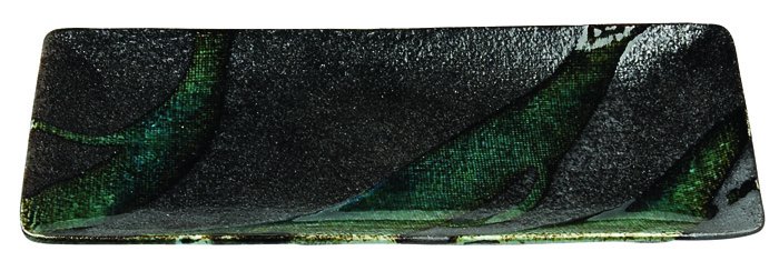Groen Rechthoekig Bord - Green Oribe - 28.5 x 12.5cm