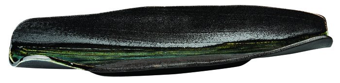 Groen/Grijs Rechthoekig Bord - Green Grey Oribe Series - 40 x 11 cm