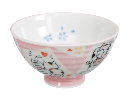 Kawaii roze kom - The Oriental Shop - 250ml - 11.2 x 6cm