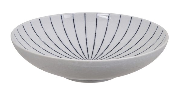 Blauw/Witte Kom - Tokusa White Collectie - 2000ml - 28.3 x 7.5cm