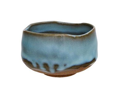 Japanse Thee Kom - Blauwe Kom voor Matcha - 500ml - 11.5 x 7.5cm