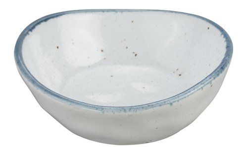 Witte Blauwe Keramische Kom - The Oriental Shop - 20,3 x 3,8 cm