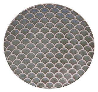 Groen Bord - Vert Sauge Collectie - Keramiek - 25 x 3.7 cm